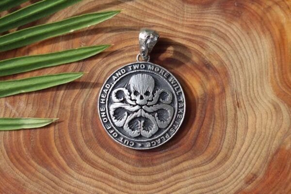 Sterling Silver Hydra Pendant for Men Bold Design