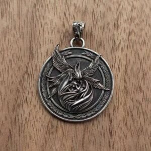 Sterling Silver Elf Pendant - Unique Design