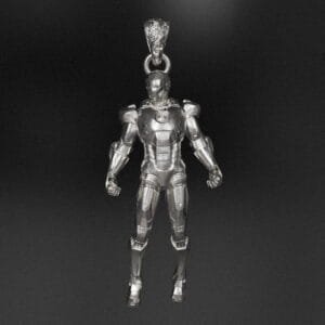 Iron Man Pendant - Made of 925 Sterling Silver